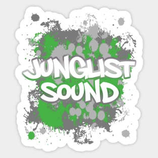 JunglistSound-FlouroSplatter Sticker